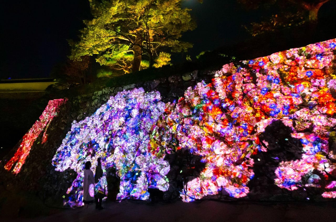 チームラボ 福山城 光の祭