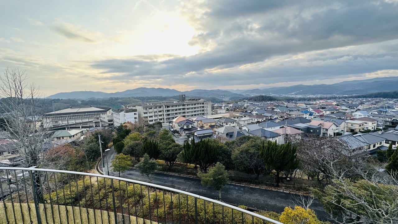 草戸山公園の展望台