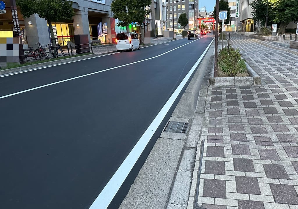 福山市役所道路工事