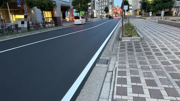 福山市役所道路工事