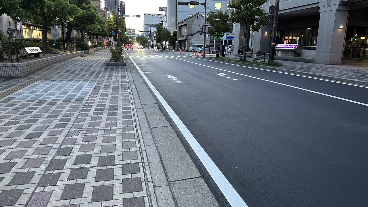 福山市役所道路工事