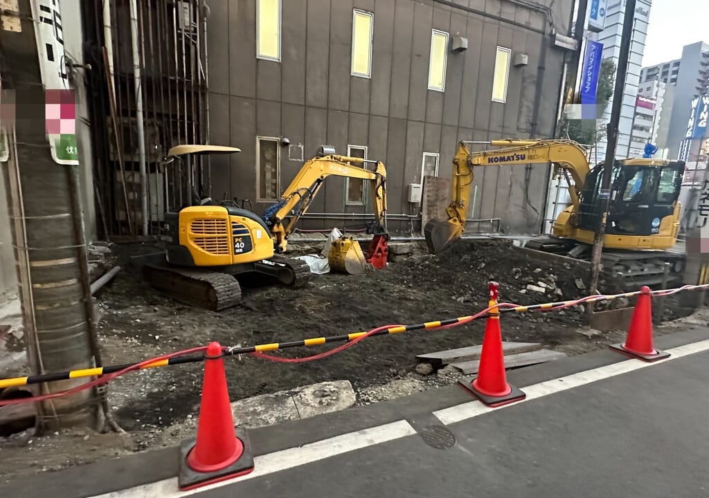 福山東警察署駅前交番庁舎の解体撤去工事