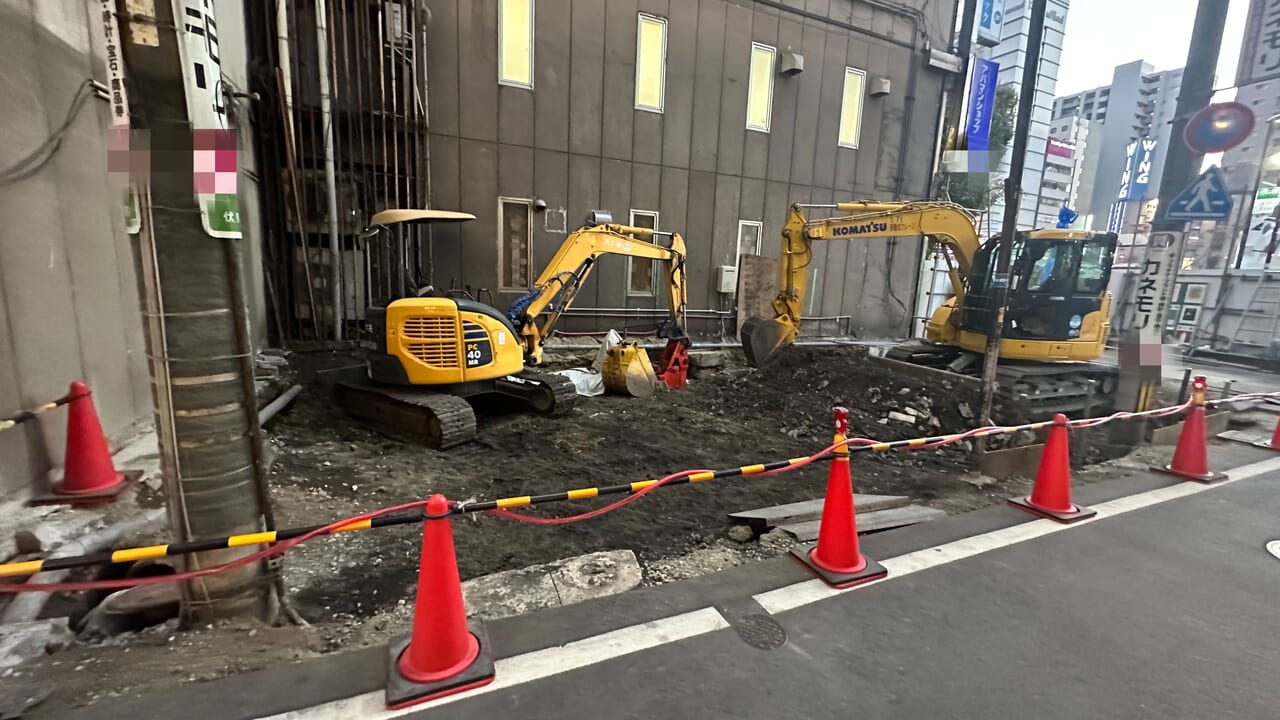福山東警察署駅前交番庁舎の解体撤去工事