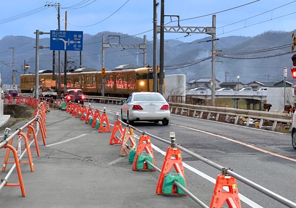 加茂福山線道路改良工事