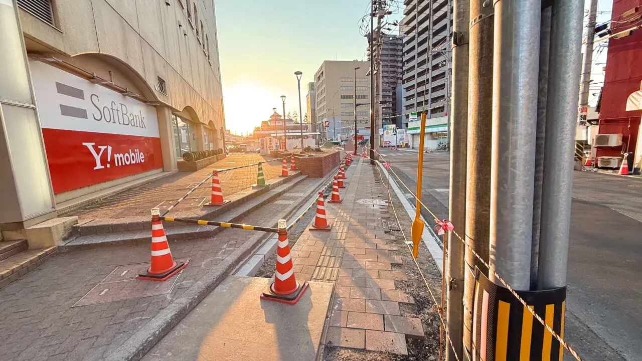 福山駅北口工事